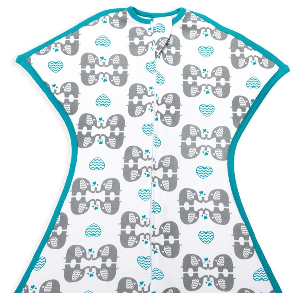 TWO Zipadee Zip organic swaddles 3-6mo